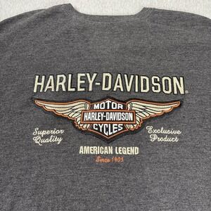 Harley Davidson Long Sleeve Men's 2XL - Embroidered Logos Front And Back